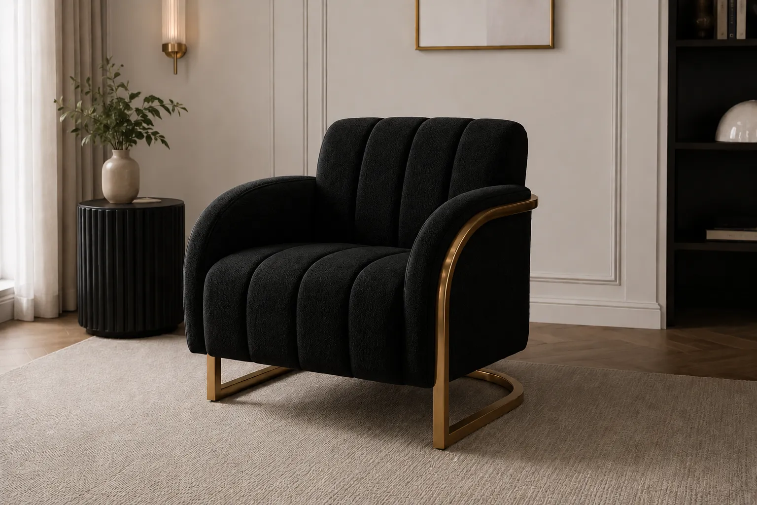 Accent chair — black variant