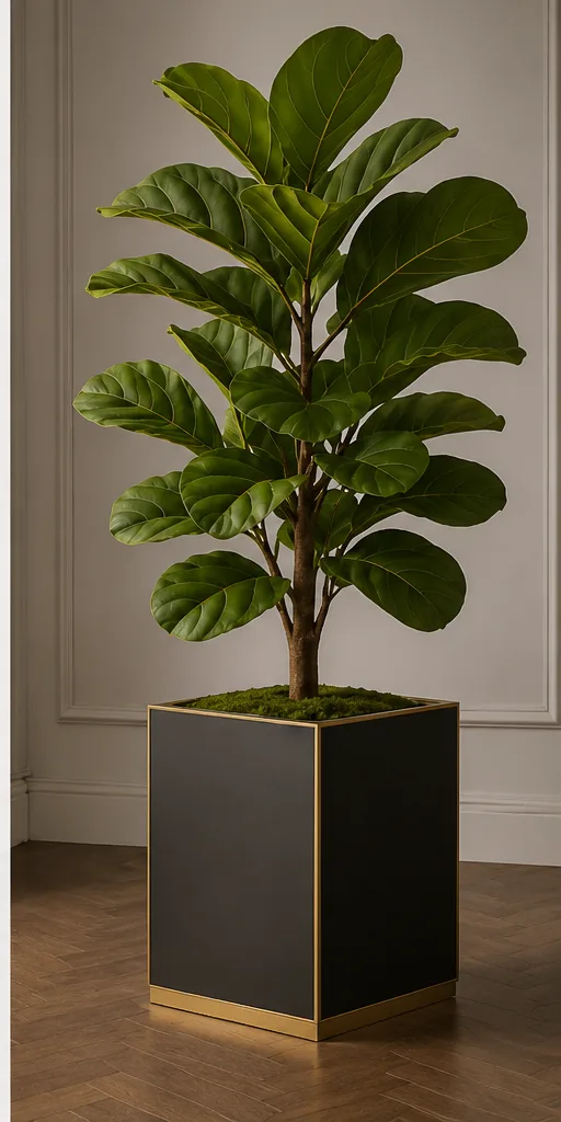 Planter — black cube variant