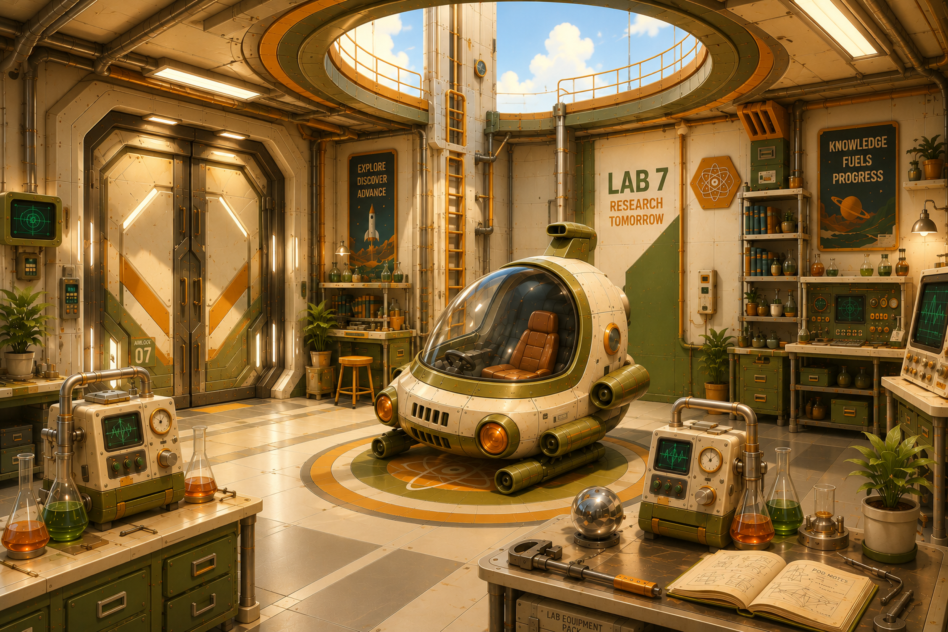 A generated game scene in Kaedim's 3D engine